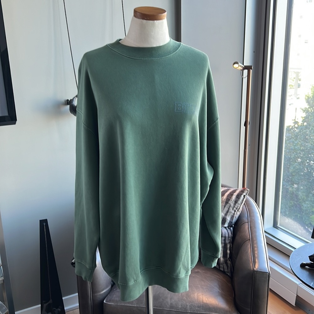 New ANINE BING Cody Printed Oversized French Terry Sweatshirt Size Medium - Picture 2 of 8